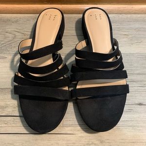 A new day suede heeled sandals
